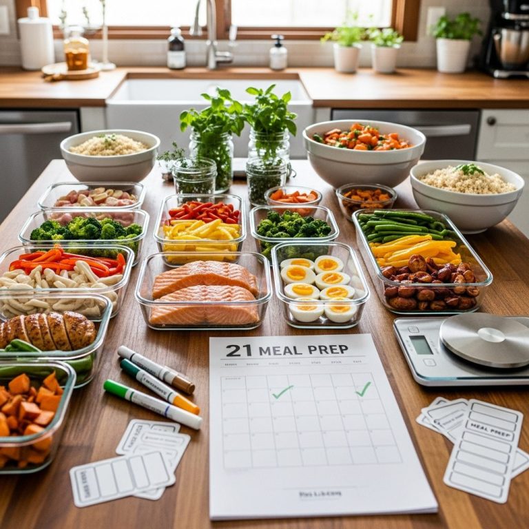 21-Day High-Protein Meal Prep Challenge – Printable Guide