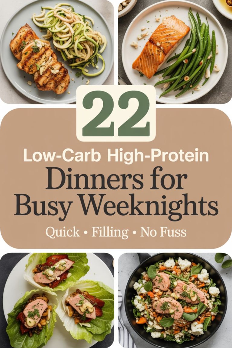 22 Low-Carb High-Protein Dinners for Busy Weeknights