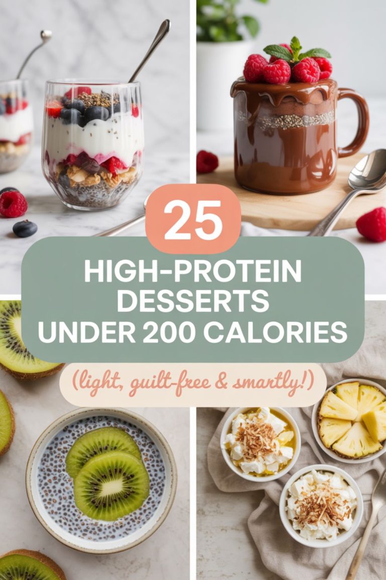 25 High-Protein Dessert Ideas Under 200 Calories