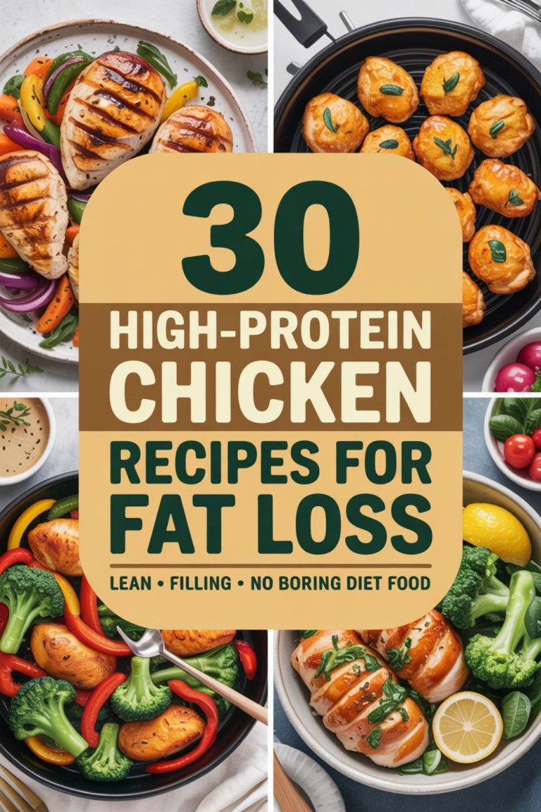 30 High-Protein Chicken Recipes for Fat Loss