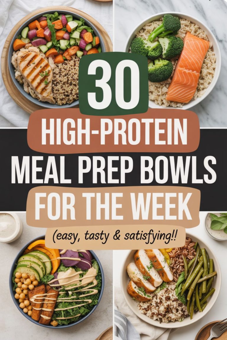 30 High-Protein Meal Prep Bowls for the Week
